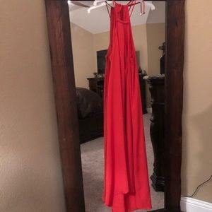 Coral maxi dress